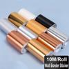 10M/Roll Door Frame Wall Border Sticker Windowsill Waveguide Line Brushed Waist Line Wallpaper