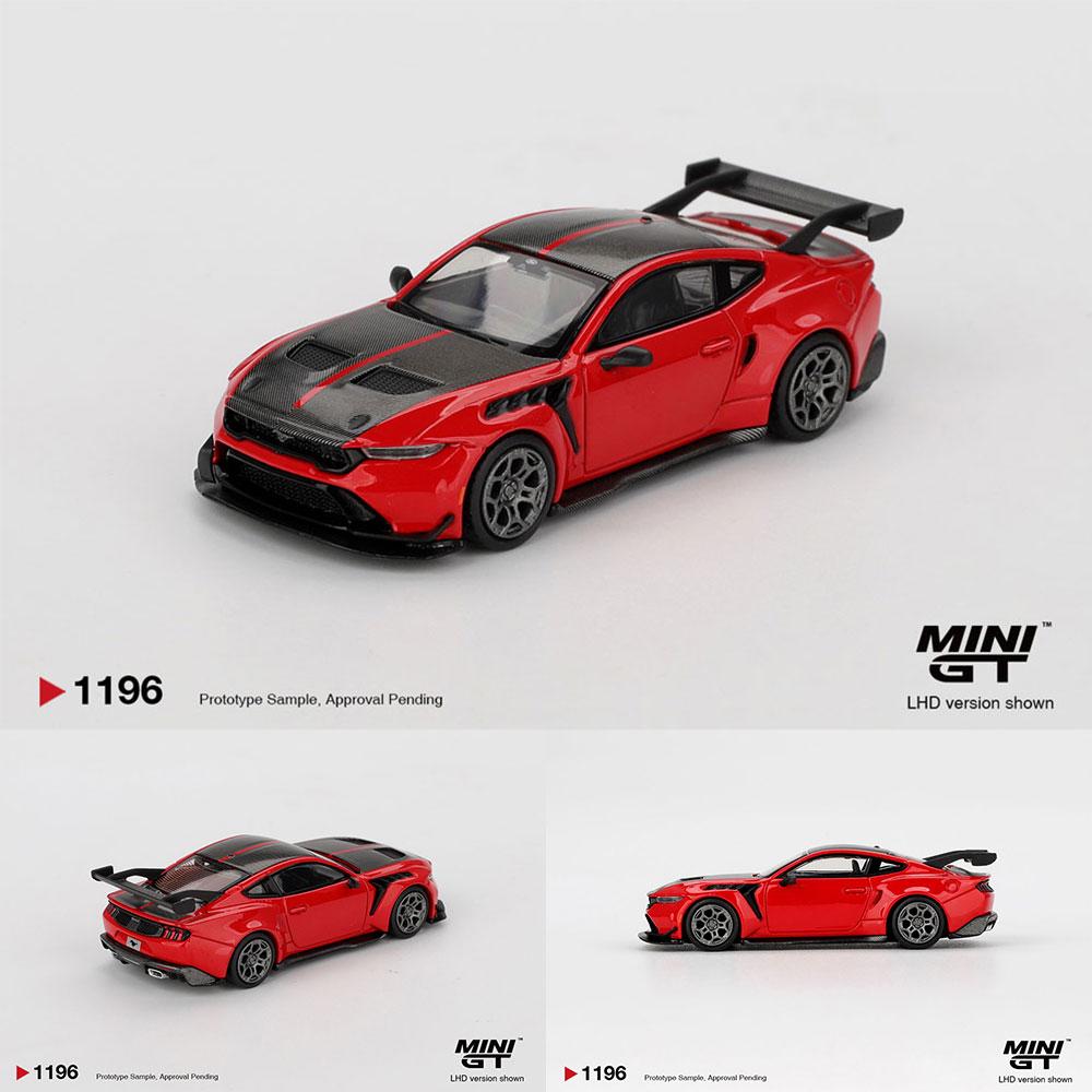 Предпродажа MINIGT 1/64 Ford Mustang GTD Race Red Литая модель автомобиля Высокопроизводительная модель Подарок для мальчиков и взрослых