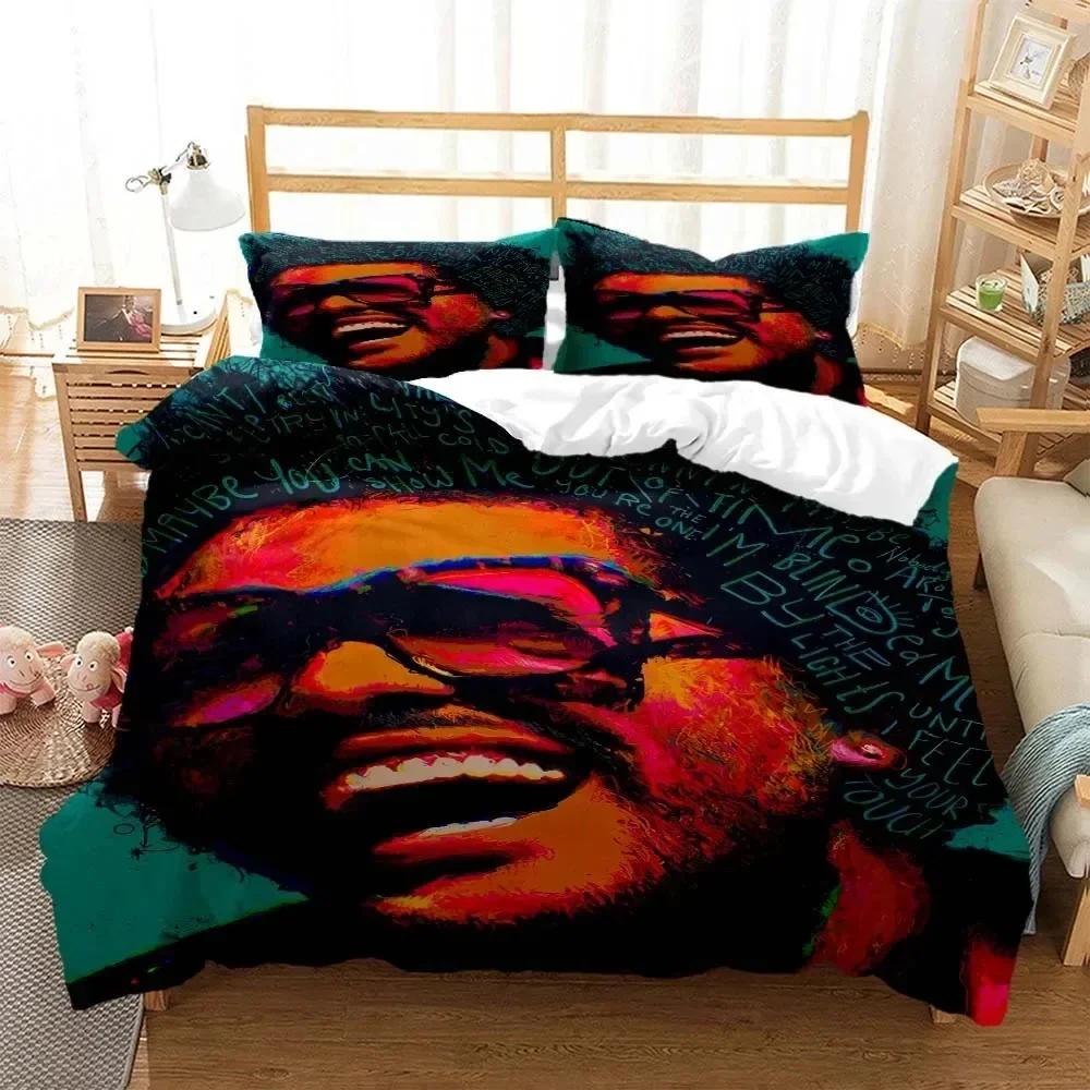 Comforter Die Weeknd Pop Singer 3D Fashion Printed Bedding Queen Bedding Set King Size Bedding Set Soft And Comfortable