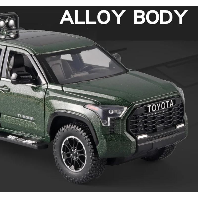 Großes 1/24 Toyota Tundra SUV Modellauto Diecast Miniatur Metallauto Geländewagen Sammlung Sound Licht Kinderspielzeug für Kinder