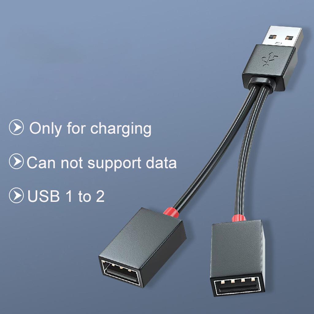 USB-разветвитель, 1 штекер на 2 гнезда, USB-удлинитель, зарядный шнур, адаптер питания, преобразователь-сплиттер
