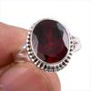 Natural Garnet Gemstone Handmade 925 Solid Sterling Silver Gift Ring S.6 V2J33