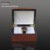 High-End Wood Grain Magnetic Flip Watch Display and Storage Box