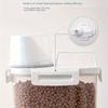 1Pc Pet Sealed Food Storage Bucket-Moisture-Proof Dog Food Storage Container With Handle Design &Measuring Cup,Pet Feed Supplies