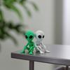 3D-печатная статуэтка инопланетянина, Научно-фантастическая скульптура инопланетянина на НЛО, Забавная сидящая фигурка инопланетянина, Креативное украшение для дома, офиса, рабочего стола, полки, рабочей станции, кофе