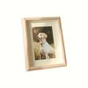 1 Piece, Three-dimensional Hollow Wooden Photo Frame, 7-inch New Chinese Calligraphy and Calligraphy Cardboard Picture Frame for Hanging On the Wall