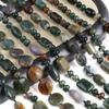 Indian Women Natural Stone Necklace Agates Necklace Irregular Beads Charms For Birthday Gift Length 45 Cm