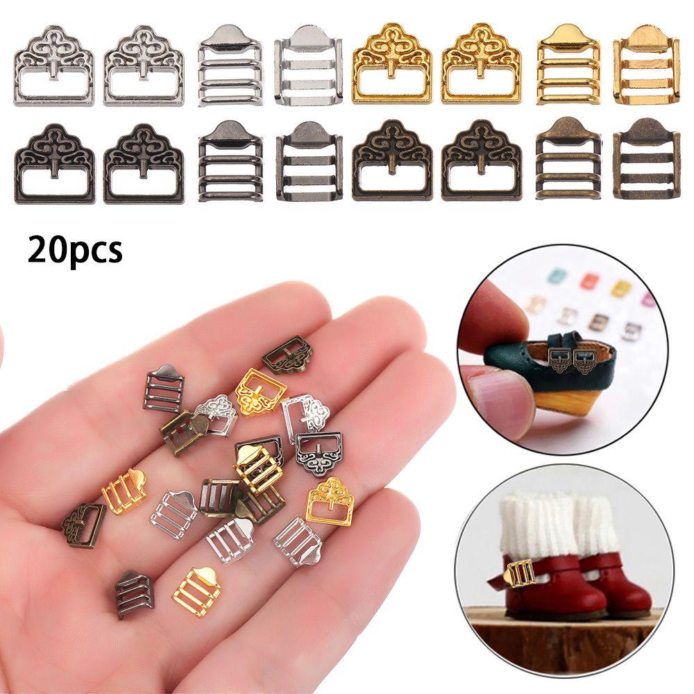 Mini Ultra-small Tri-glide Buckle Pattern Belt Buttons Doll Bags Accessories Diy Dolls Buckles