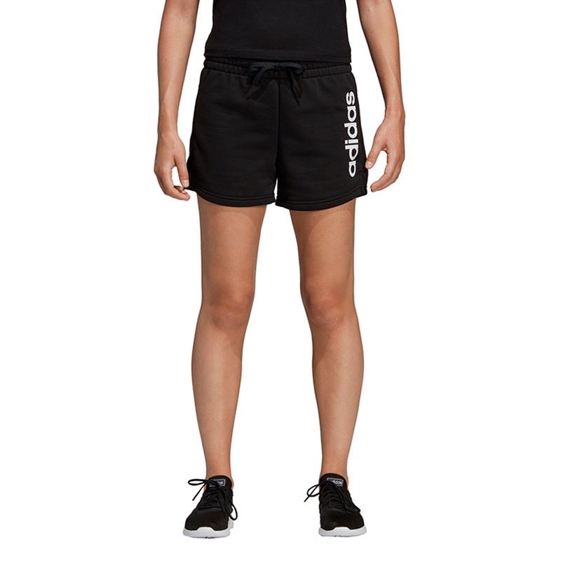 (WMNS) adidas Essentials Linear Logo Shorts Asia Sizing 'Black White' Women's DP2393