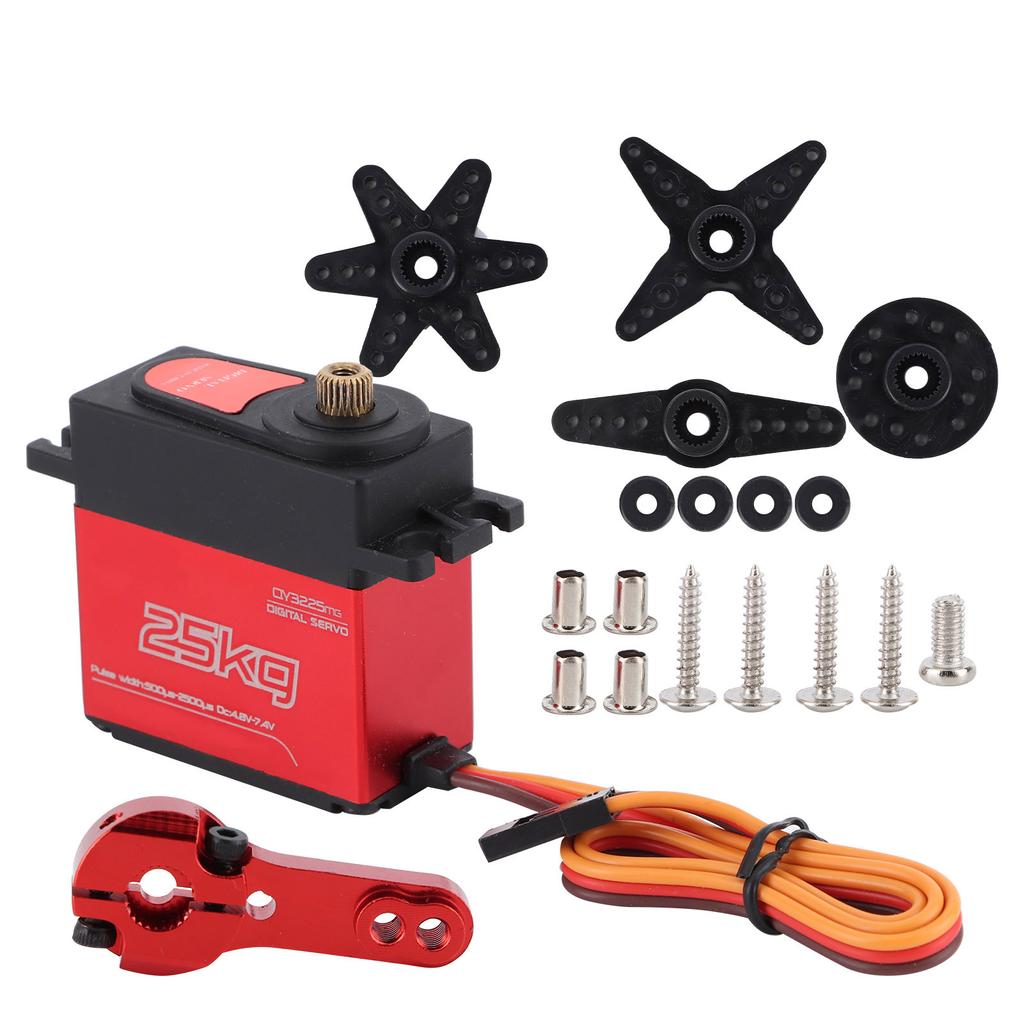 QY3225 25KG Waterproof Metal Gear Digital Servo Accessories Fit for 1:81:10 RC Car Boat