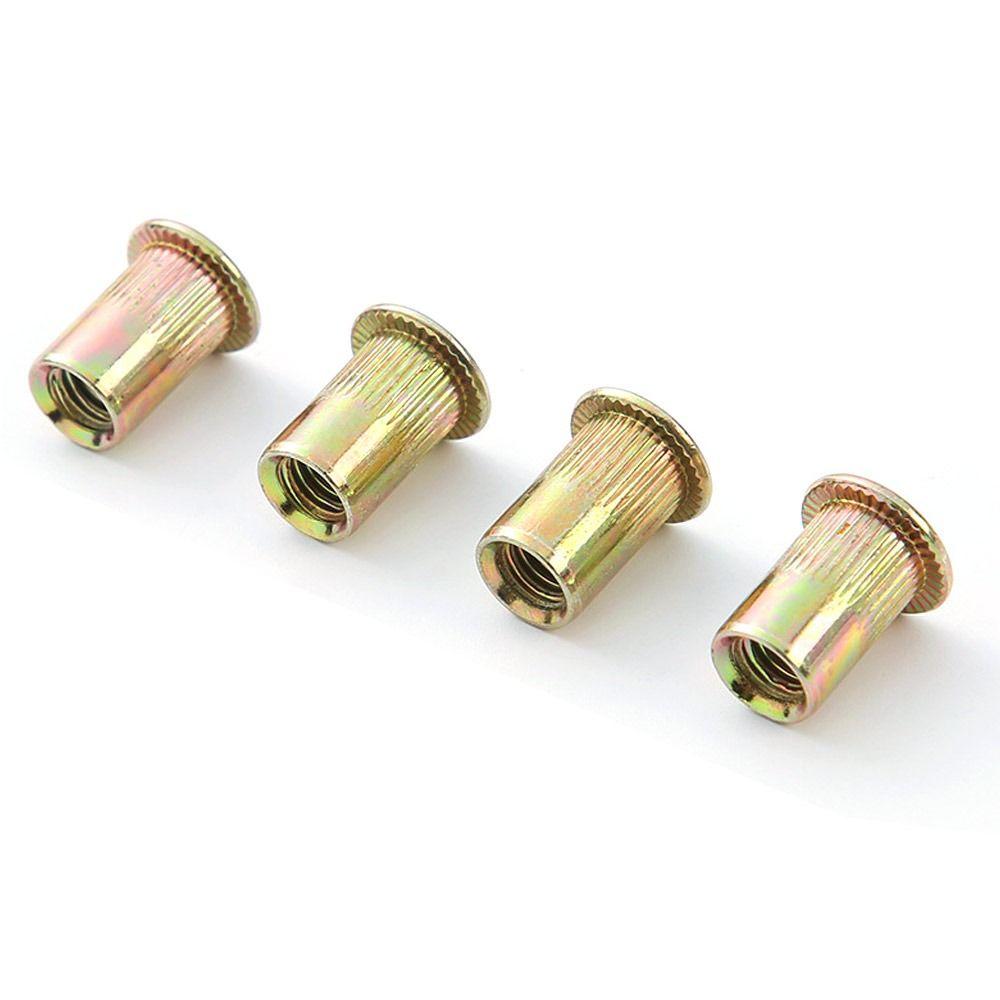 10 шт. заклепка с резьбой из углеродистой стали, заклепочная гайка, вставка, колпачок, заклепка, гайка, плоская головка, заклепочная гайка для дома, сделай сам
