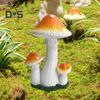 Имитация гриба, садовая статуэтка, смоляной гриб, украшение, сказочные садовые аксессуары, гриб для внутреннего и наружного декора