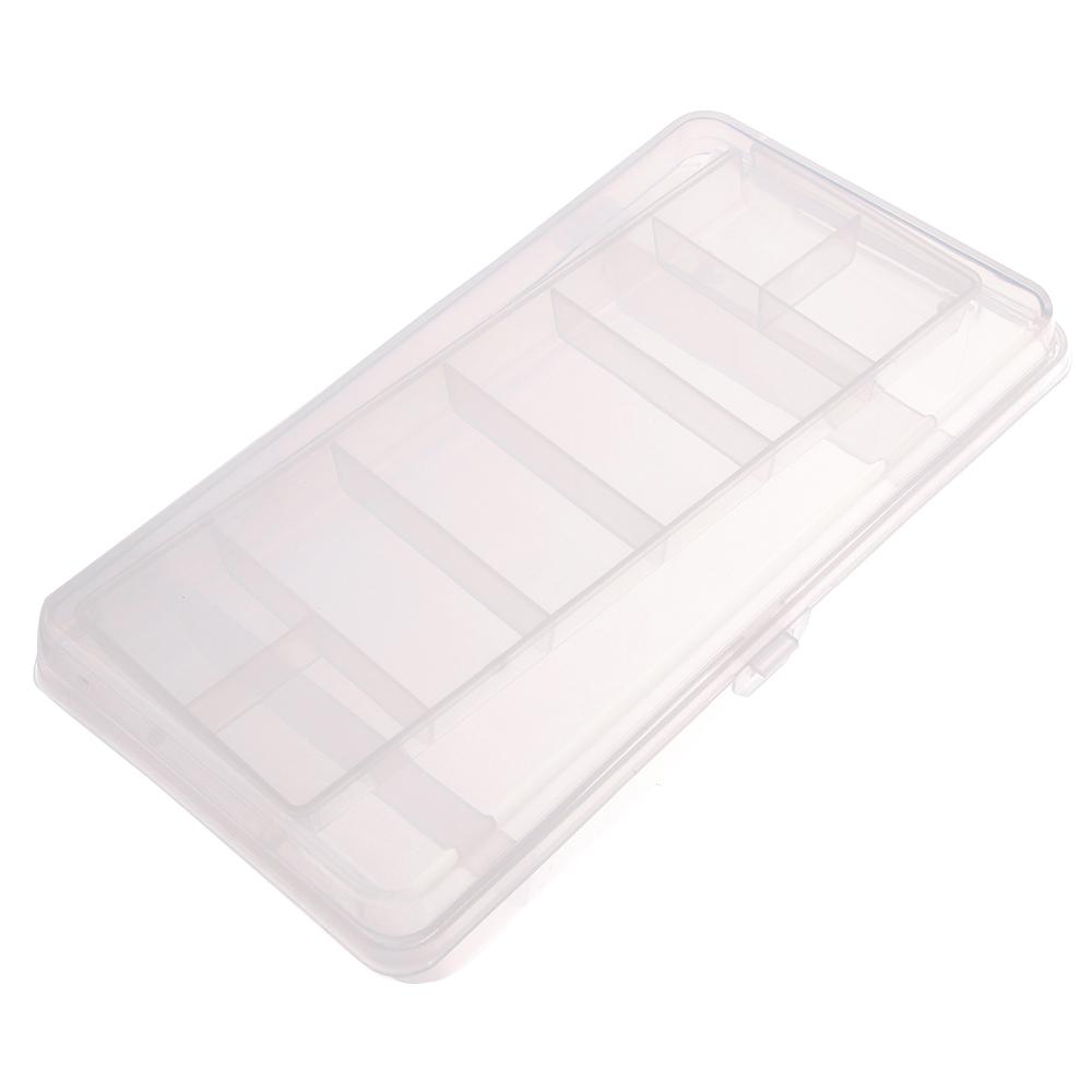 Universal Compartments Plastic Double Tray Tackle Box Hand Tool Organizer Storage Cases Two-Sided