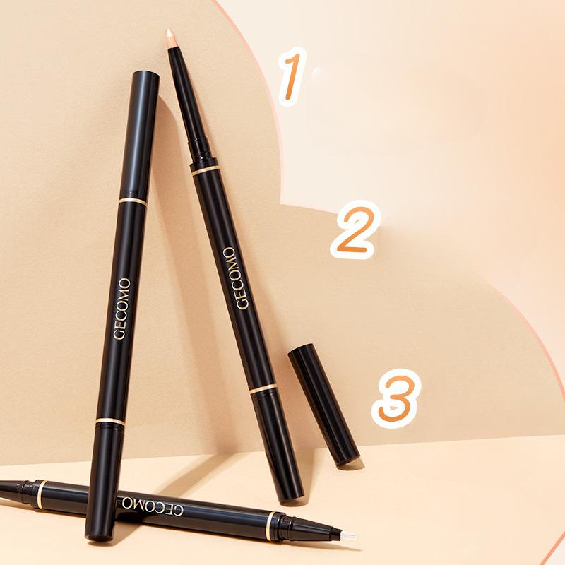 Lightly Rejuvenating Double-ended Silkworm Pen Matte Fine Shimmer Long-lasting Makeup Without Smudging Shadow Brightening High-gloss Eyeliner