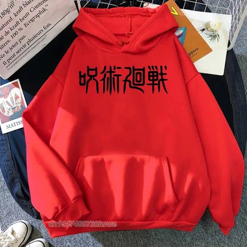 Jujutsu Kaisen, японский аниме-принт, унисекс, толстовка с принтом, корейские повседневные аниме-худи, осенняя теплая толстовка в стиле Харадзюку для парней