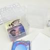 Transparent Plastic Storage Box Pocards Small Card Storage Box Desk Organizer Box Classification Box Stationery