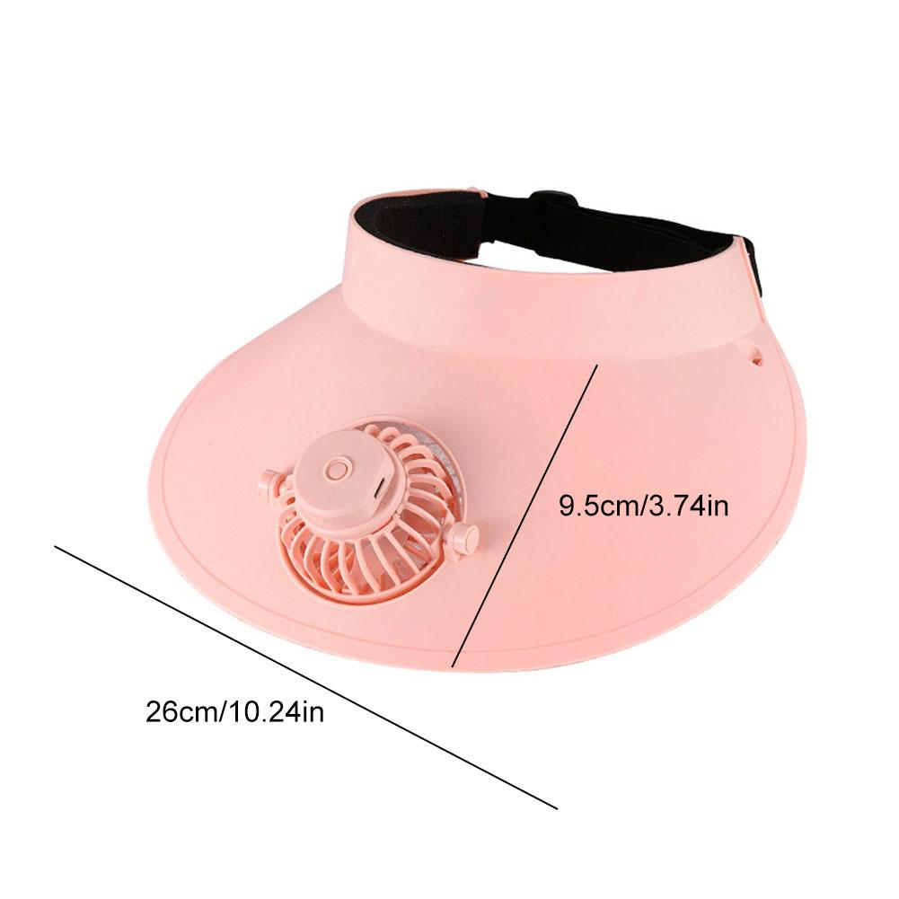 Empty Top Cap with Fan Three Temp Settings Breathable Cooling Fan Hat Beach Hat for Sun Protection and Outdoor