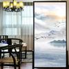 Privacy Windows Film Beautiful Scenery  Stained Glass Window Stickers No Glue Static Cling Decorative Frosted Window Films