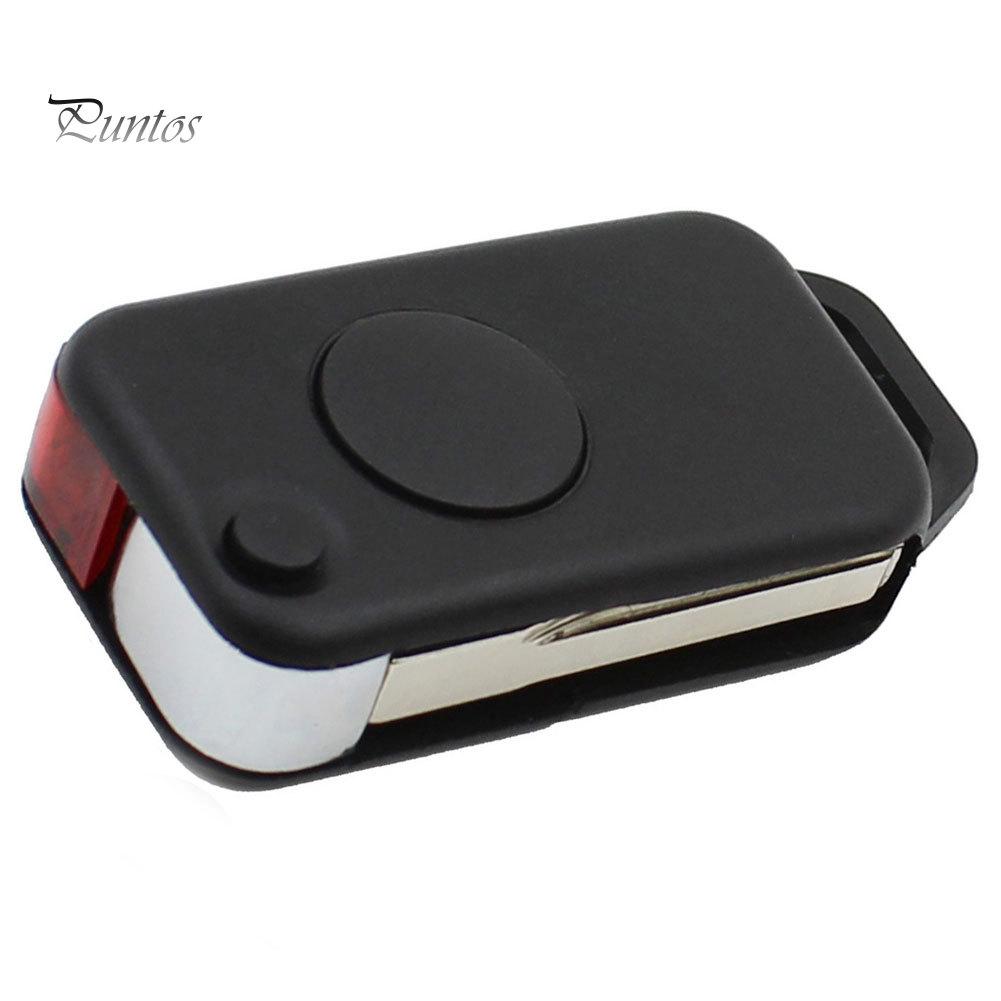 Корпус выкидного ключа Puntos с 1 кнопкой для Benz Mercedes 1984-2004 - пластиковая замена