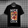 Fashion Man Short Sleeve T-shirt Funny Graphic Printed T Shirt For Men Big Size Pullover Cool Cock Printed Men's Clothing Summer