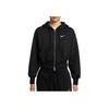 Nike Свободная короткая куртка с капюшоном на молнии с длинным рукавом Женские куртки Черная HJ0941-010