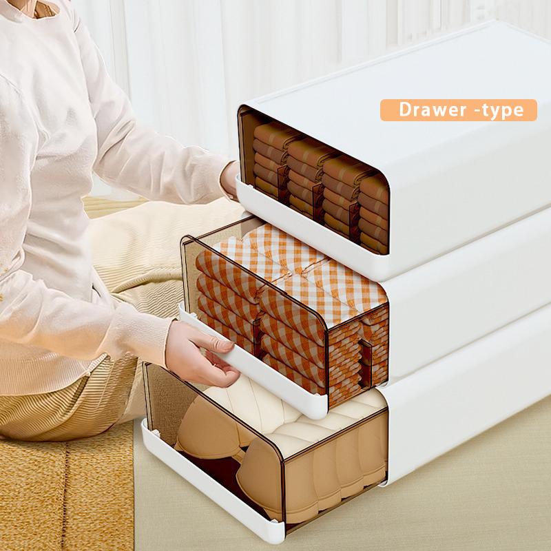 Sock Storage Drawer Wardrobe Organizer Bra Underwear Organizer Drawer Durable Large Capacity Clothing Storage Box Save Space