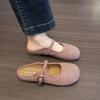 Lightweight and Breathable Retro French Flat-bottomed Slippers Women's 2025 New Spring Versatile One-pedal Slippers