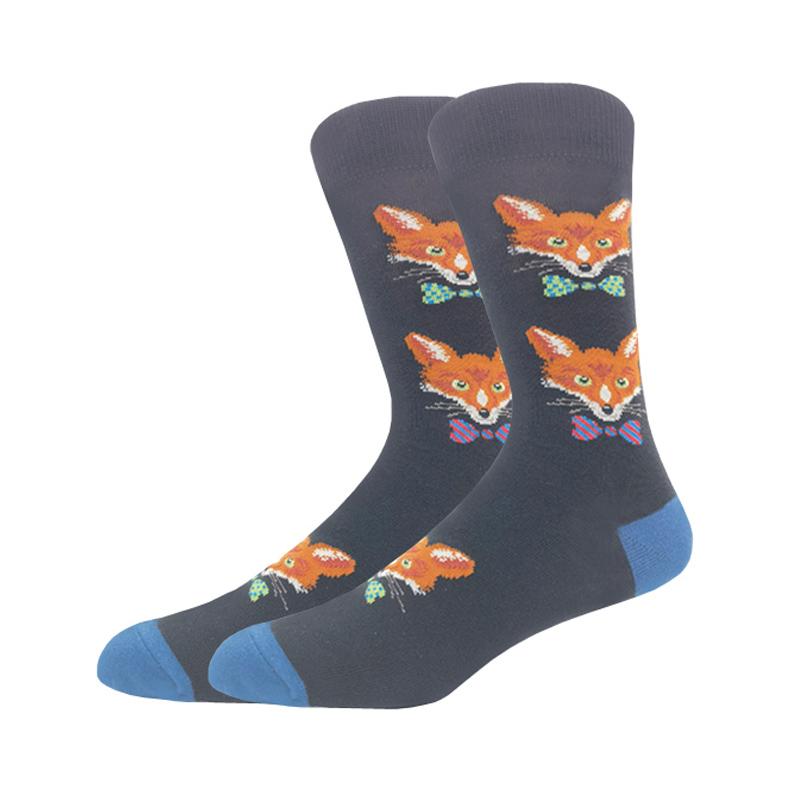 Мужская мода осень-зима носки для скейтборда Happy Creative пингвин дельфин акула коала носки новинка команда смешные мужские носки