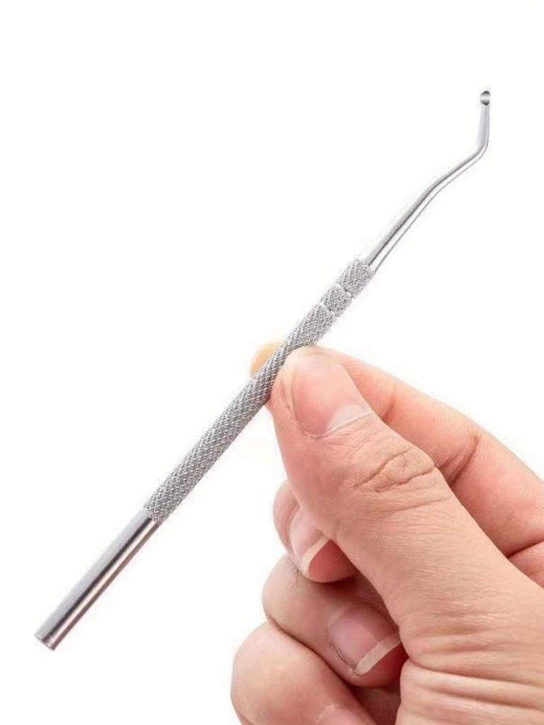 1/3/10pcs Stainless Steel Double Head Toenails Lifter, Ingrown Toenails Nail Lifter, Toe Nail Dirt Remover Tool, Pedicure Tools