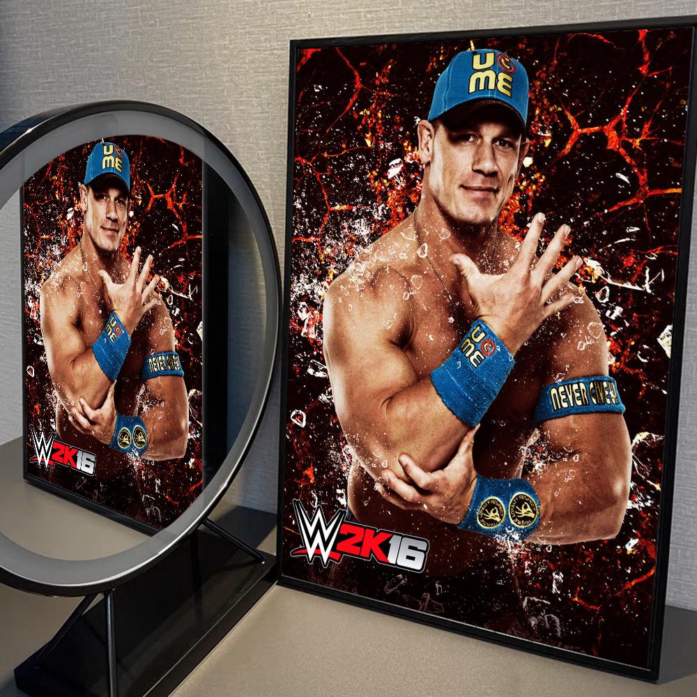 Профессиональный реслинг J-John Cool C-Cena Плакат Аниме Постеры Наклейки HD Качество Настенное Искусство Ретро Постеры для Дома Kawaii