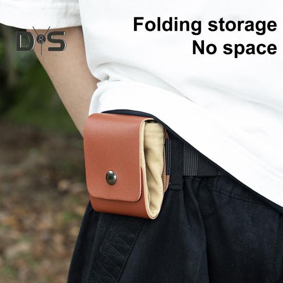 Сумка для сбора продовольствия на открытом воздухе, пояс из искусственной кожи, водонепроницаемая вощеная парусиновая сумка для сбора продовольствия, походная сумка для кемпинга, походов, подвесной органайзер для сбора фруктов