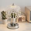 1PC Modern Dimmable Crystal Table Lamp - USB-Powered Night Light with Polished Art Shade, Perfect for Bedroom To Bar