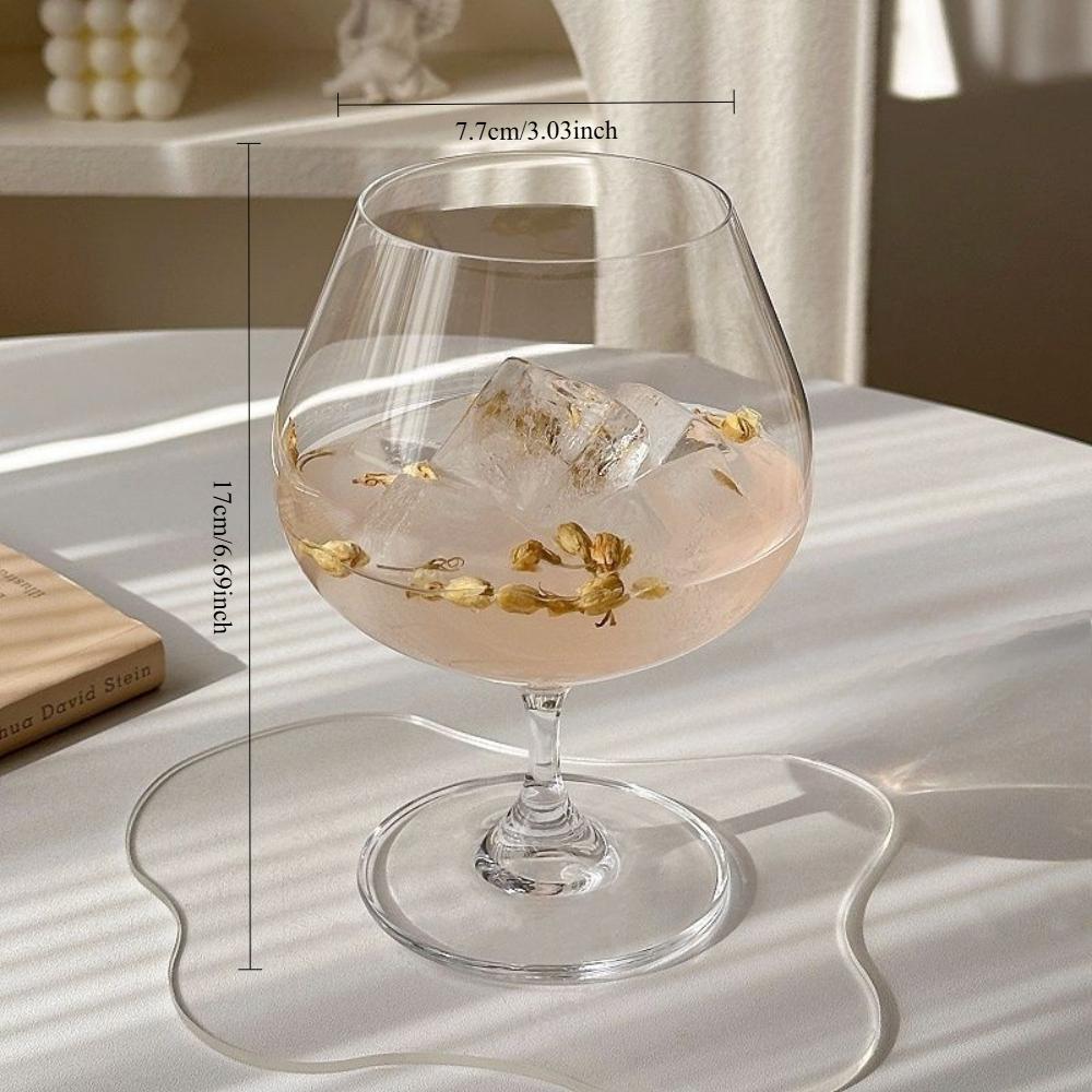 Big Belly Glass Short Footed Wine Glass High-capacity Brandy Red Wine Champagne Whiskey Glass Party Barware Outdoor Cup Gifts