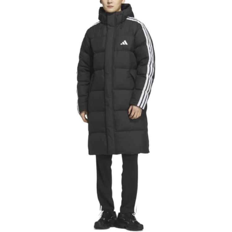 adidas Пуховик с 3 полосками Унисекс Черный JZ8731