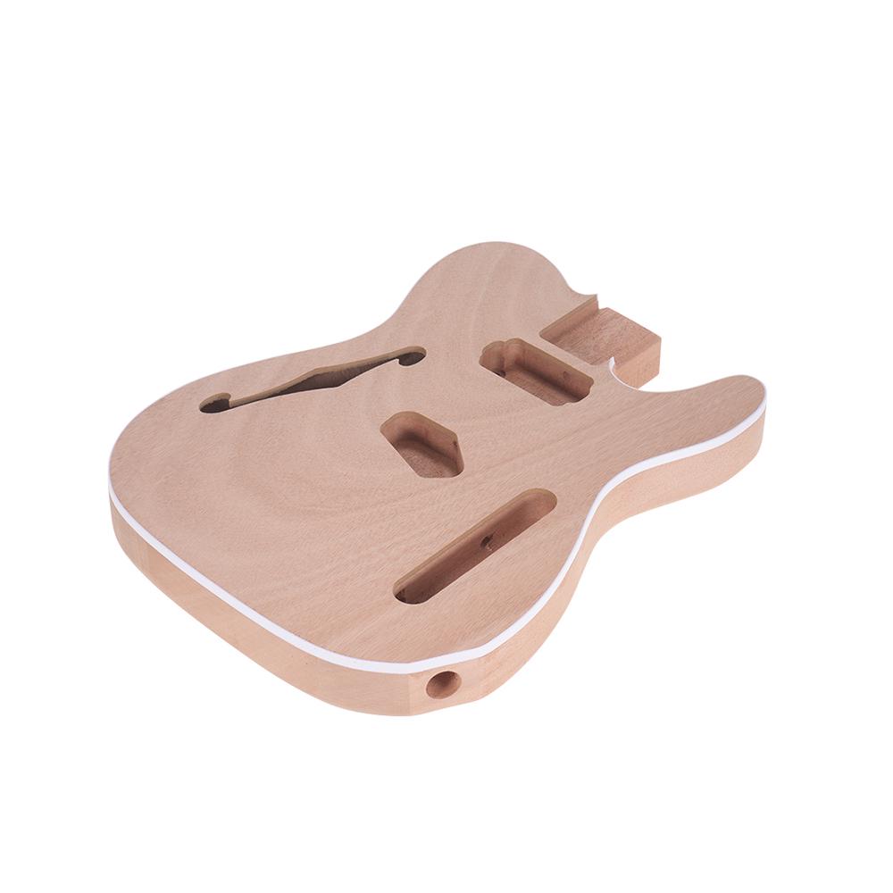 DIY Unfinished Mahogany Wooden Body Replace Part for TL F Electric Guitar