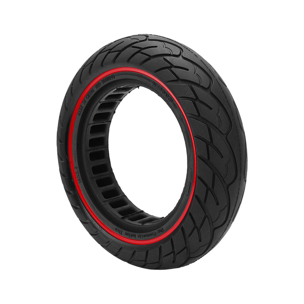 10x2.5 Inch Electric Scooter Solid Tire Honeycomb Rubber Scooter Tubeless Tire for Xiaomi M365 Red