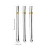 3pcs Yerba Mate Bombilla Gourd Drinking Filter Straws Stainless Steel Flat Head Straw Filter Reusable Kitchen Straws Accessories