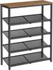 Shoe Rack, 5-tier Shoe Rack with Shelves and