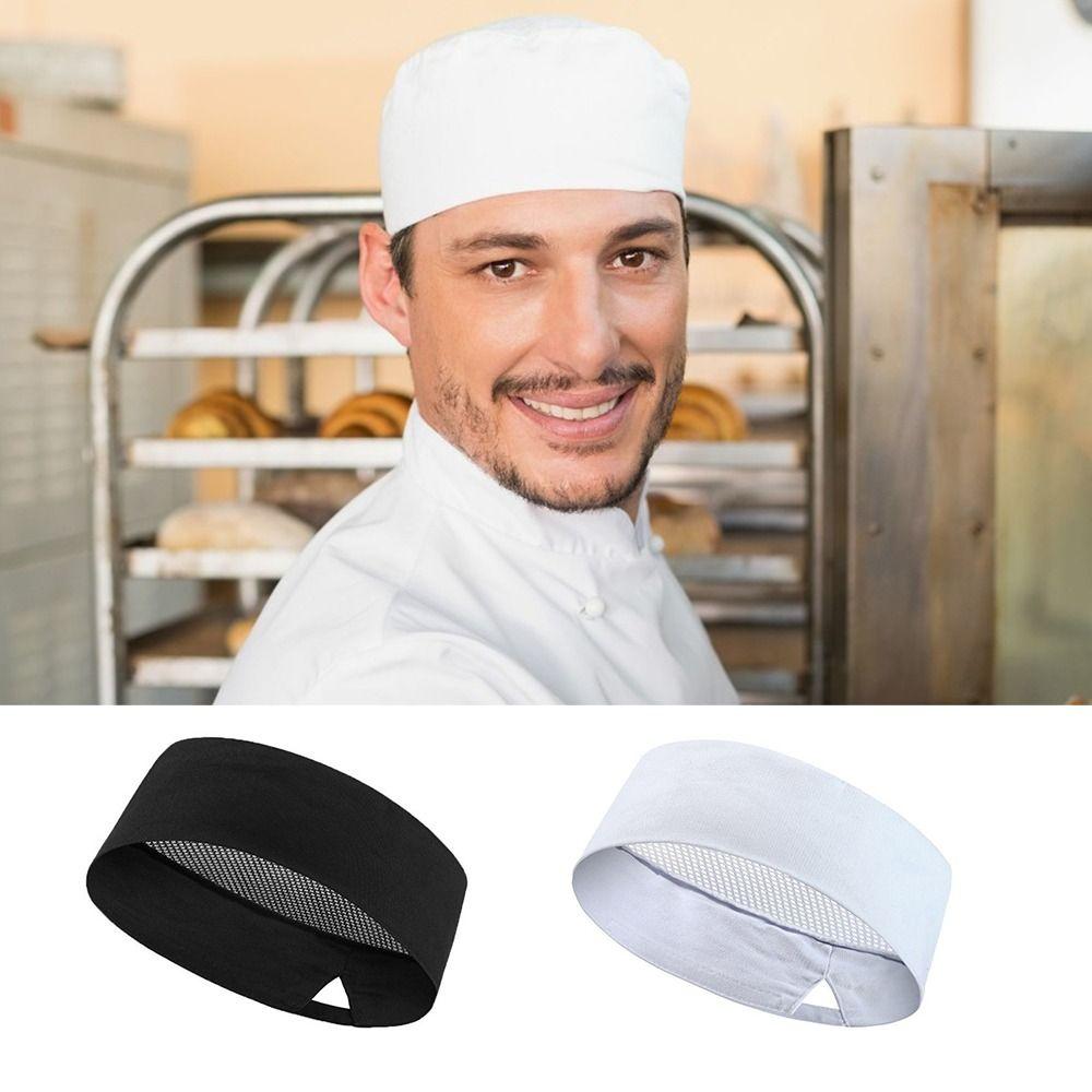 Thin Net Work Hat Breathable Cook Caps Chic Chef Beanie for Men Women