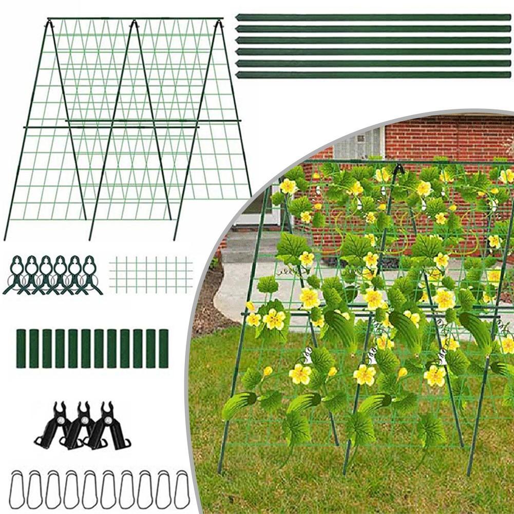 A Frame Garden Trellis Raised Bed Plastic Coated Steel Core