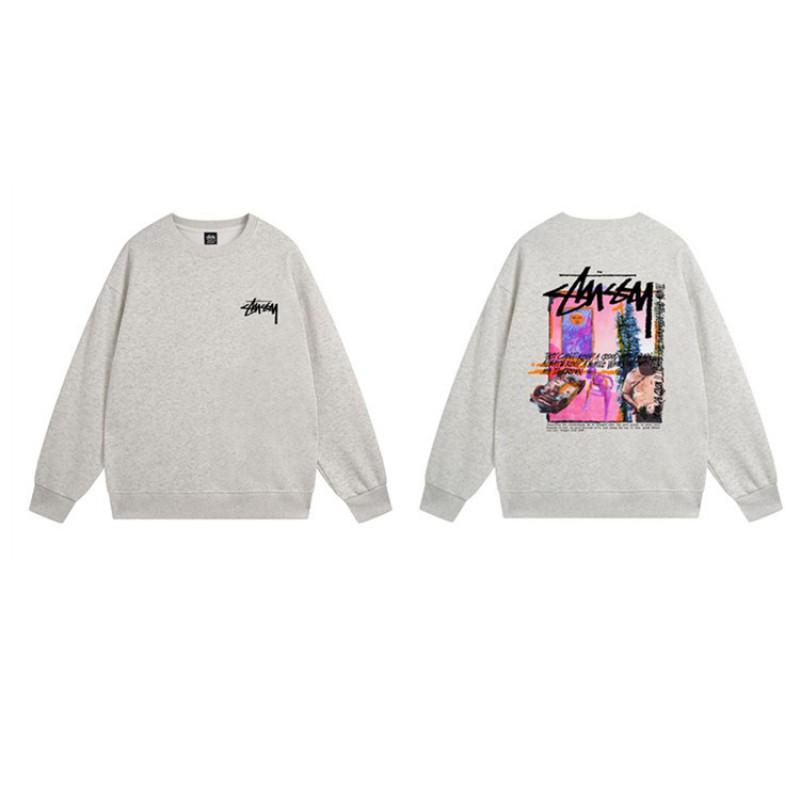 Unisex Oversized Crewneck Fleece-Lined Cotton Sweatshirt With Dice Letter Print Winter Casual Wear