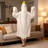 Duck Onesie for Children Funny Goose Costume Kids Adults, Hooded Animal Pajamas Pajamas, Soft Plush Wearable Blanket, Halloween Cosplay Toddler