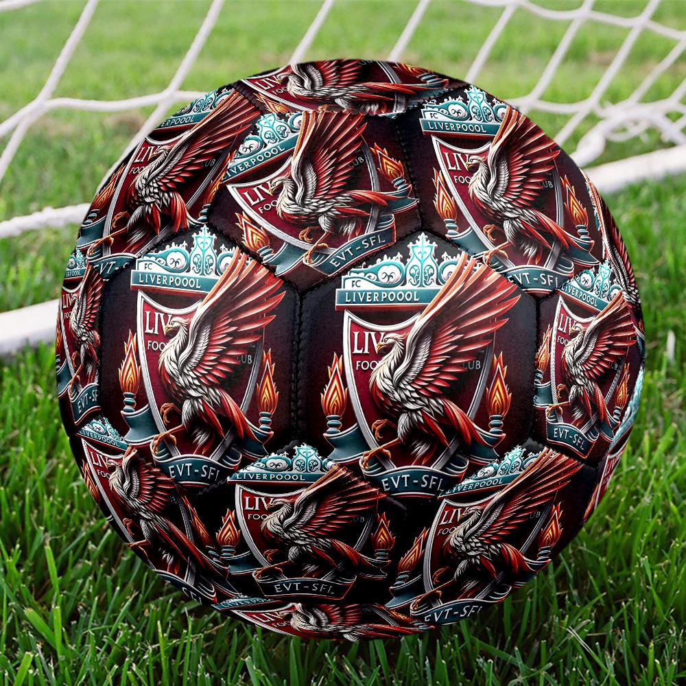 football club Print Size 5 Soccer Ball, Standard Match Football for Sports Game and Team Practice, Ideal Gift for Soccer Fans