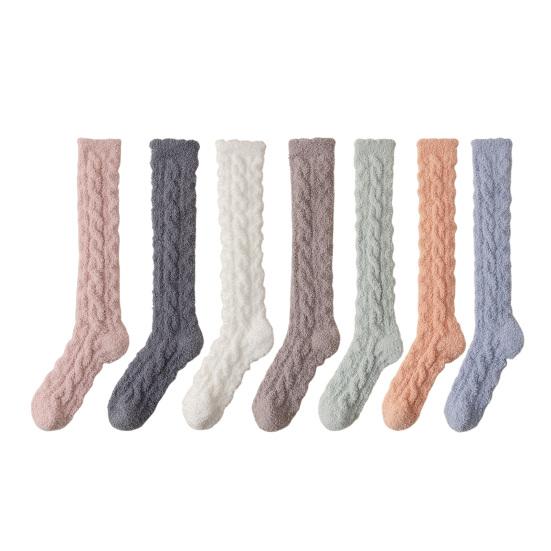 Fuzzy Socks for Women Knee High Fluffy Stockings Soft Warm Cozy Slipper Socks Plush Winter Long Floor Socks