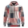 Ретро Сращенный Сделать Старый Клетка Весна Осень Мужское Худи 3D Принт Длинные Рукава Повседневные Толстовки Оверсайз Свитшоты Пуловер Топы