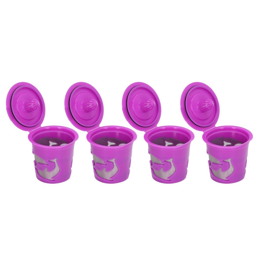100ML 4Pcs Refillable Reusable Coffee Capsule Cup Filter for Coffee Machine Accessories