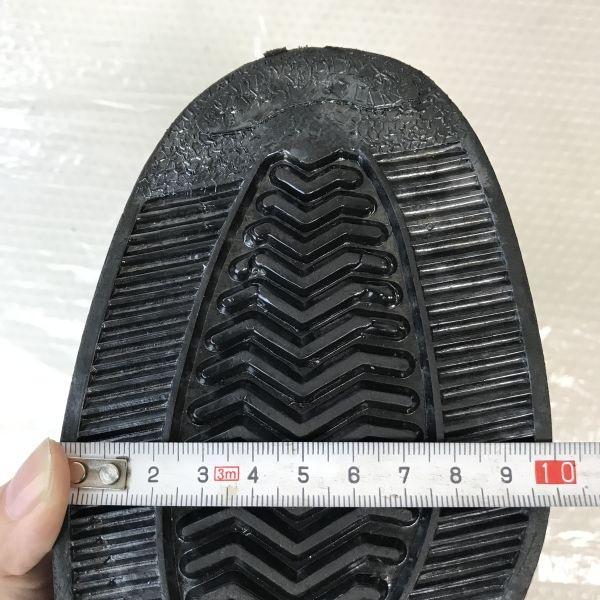 Винтажные немецкие прочные ботинки офицера из натуральной кожи с зернистой фактурой, размер 41 25,5-26,0 см, черные туфли военной полиции(ИСПОЛЬЗОВАЛ)