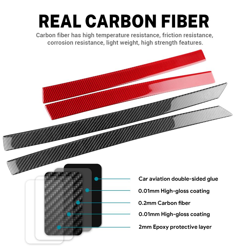 Carbon Fiber Interior Door Panel Sticker for Seat Leon MK2 2005-2012 Car Trim Decorative Cover