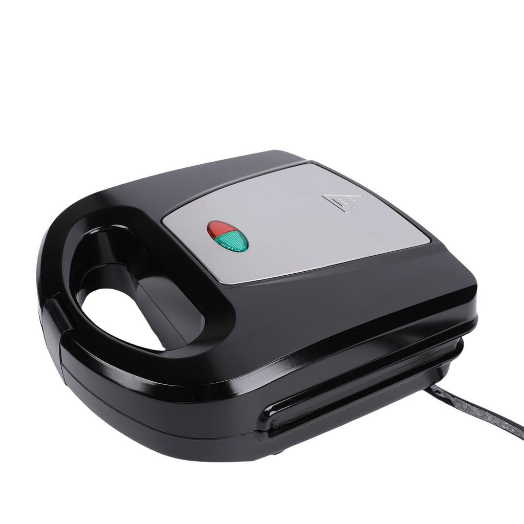 Waffle Maker Stainless Steel Nonstick Portable Electric Waffle Iron Breakfast Machine for Home Snacks Black