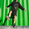 adidas Повседневная спортивная футболка с коротким рукавом Neo Smiley Print, мужские топы, черный H61985